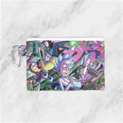 Rick And Morty Time Travel Ultra Canvas Cosmetic Bag (small) by Salman4z
