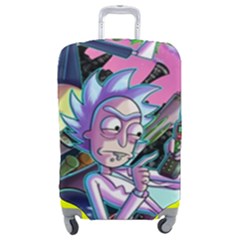 Rick And Morty Time Travel Ultra Luggage Cover (medium) by Salman4z