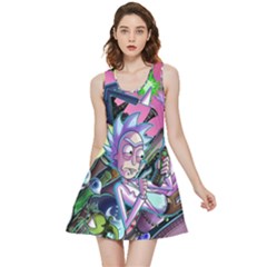 Rick And Morty Time Travel Ultra Inside Out Reversible Sleeveless Dress by Salman4z