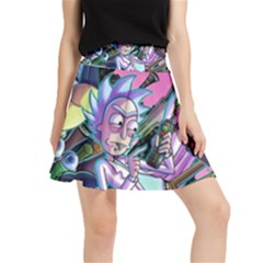 Rick And Morty Time Travel Ultra Waistband Skirt by Salman4z