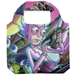 Rick And Morty Time Travel Ultra Foldable Grocery Recycle Bag by Salman4z