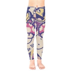 Retro Cartoon Hello Titty Parody Kids  Classic Winter Leggings by Salman4z