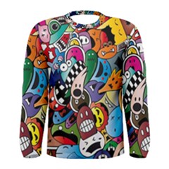 Cartoon Explosion Cartoon Characters Funny Men s Long Sleeve Tee by Salman4z