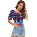 Rick And Morty In Outer Space Button up blouse View3