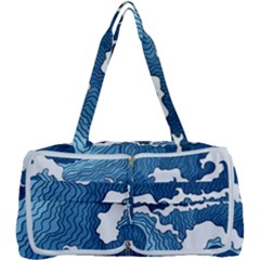 Waves Aesthetics Illustration Japanese Multi Function Bag by Salman4z
