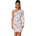 Medicine Long Sleeve One Shoulder Mini Dress View1