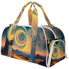 Surrealist Fantasy Dream Moon Space Burner Gym Duffel Bag by Jancukart
