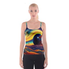 Surrealist Fantasy Dream Nature Spaghetti Strap Top by Jancukart