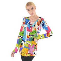 Illustration Cartoon Character Animal Cute Tie Up Tee by Sudheng