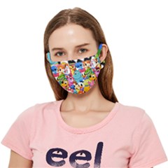 Illustration Cartoon Character Animal Cute Crease Cloth Face Mask (adult) by Sudheng
