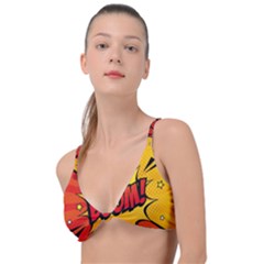 Explosion Boom Pop Art Style Knot Up Bikini Top by Sudheng