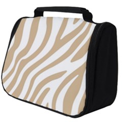 Brown Zebra Vibes Animal Print  Full Print Travel Pouch (big) by ConteMonfrey