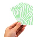 Green Zebra Vibes Animal Print  Playing Cards Single Design (Rectangle) with Custom Box View3