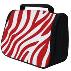 Red Zebra Vibes Animal Print  Full Print Travel Pouch (big) by ConteMonfrey
