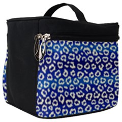 Animal Print - Blue - Leopard Jaguar Dots Small  Make Up Travel Bag (big) by ConteMonfrey