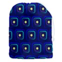 Blue Neon Squares - Modern Abstract Drawstring Pouch (3XL) View1