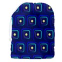 Blue Neon Squares - Modern Abstract Drawstring Pouch (3XL) View2