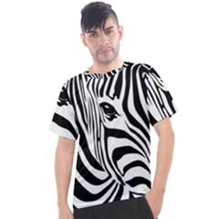 Animal Cute Pattern Art Zebra Men s Sport Top by Amaryn4rt