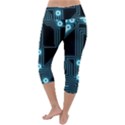 A Completely Seamless Background Design Circuitry Lightweight Velour Capri Yoga Leggings View4