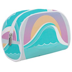 Tsunami Tidal Wave Wave Minimalist Ocean Sea Make Up Case (medium) by Wegoenart