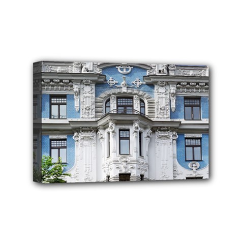 Squad Latvia Architecture Mini Canvas 6  X 4  (stretched) by Celenk