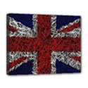 Union Jack Flag Uk Patriotic Canvas 14  x 11  (Stretched) View1