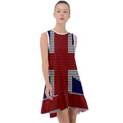 Union Jack Flag British Flag Frill Swing Dress by Celenk