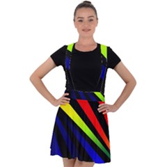 Graphic Design Computer Graphics Velvet Suspender Skater Skirt by Celenk