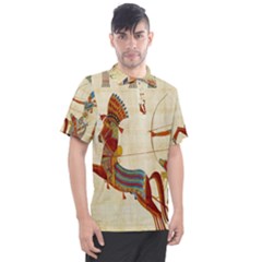 Egyptian Tutunkhamun Pharaoh Design Men s Polo Tee by Celenk