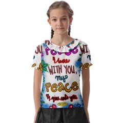 Christian Christianity Religion Kids  Frill Chiffon Blouse by Celenk