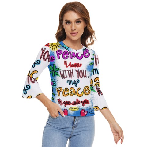 Christian Christianity Religion Bell Sleeve Top by Celenk