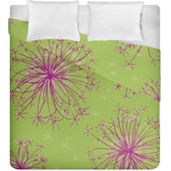 Dandelion Flower Background Nature Flora Drawing Duvet Cover Double Side (king Size) by Uceng