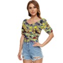 Abstract Arts Psychedelic Art Experimental Button up blouse View2