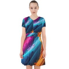 Abstract Art Artwork Adorable In Chiffon Dress by Uceng