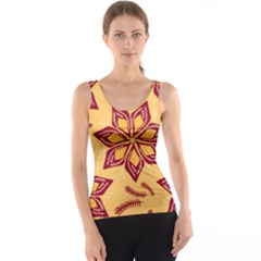 Flower Mandala Template Sketch Drawing Art Tank Top by Uceng