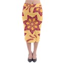 Flower Mandala Template Sketch Drawing Art Midi Pencil Skirt View1