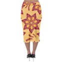 Flower Mandala Template Sketch Drawing Art Midi Pencil Skirt View2