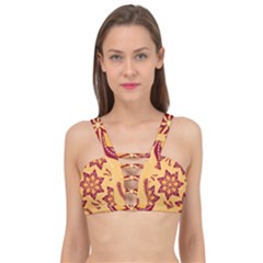 Flower Mandala Template Sketch Drawing Art Cage Up Bikini Top by Uceng
