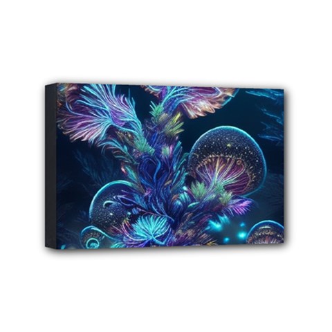 Fantasy People Mysticism Composing Fairytale Art 3 Mini Canvas 6  X 4  (stretched) by Uceng