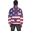 Yang Yin America Flag Abstract Art Asian Balance Men s Puffer Bubble Jacket Coat View4