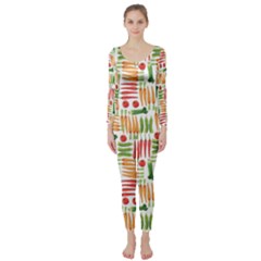 Vegetables Long Sleeve Catsuit by SychEva