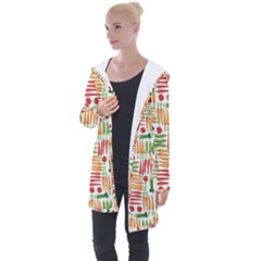 Vegetables Longline Hooded Cardigan by SychEva