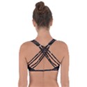 Eagle Ornate Pattern Feather Texture Got No Strings Sports Bra View2