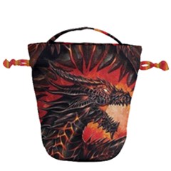 Dragon Drawstring Bucket Bag by Salman4z