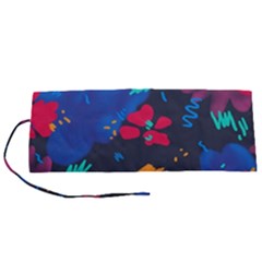Patterns Rosebuds Roll Up Canvas Pencil Holder (s) by Salman4z