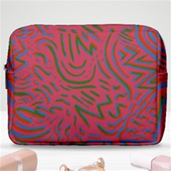 Pattern Saying Wavy Make Up Pouch (large) by Salman4z