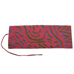 Pattern Saying Wavy Roll Up Canvas Pencil Holder (s) by Salman4z