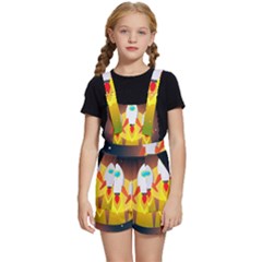 Rocket Take Off Missiles Cosmos Kids  Short Overalls by Salman4z