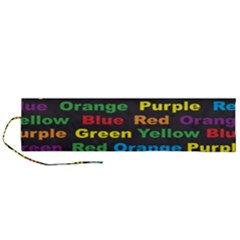 Red Yellow Blue Green Purple Roll Up Canvas Pencil Holder (l) by Salman4z