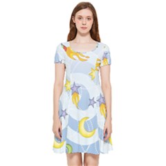 Science Fiction Outer Space Inside Out Cap Sleeve Dress by Salman4z